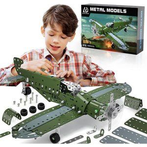 Building Toys Model Airplane Set -258 Pieces DIY Building Stem Projects Toys